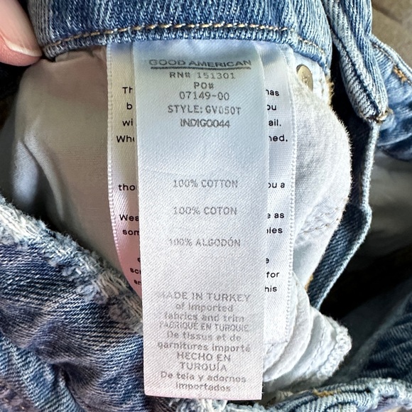 Good American Straight Leg Jeans in Blue size 0 25” waist - Picture 5 of 7